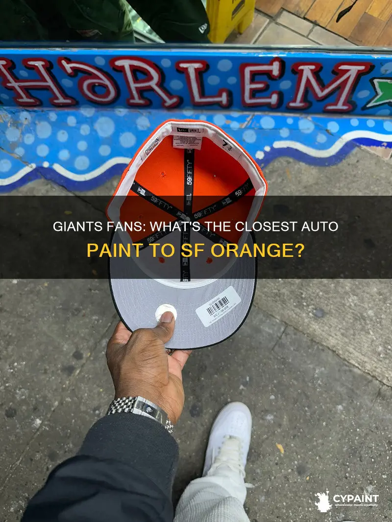 what automotive paint is close to sf giants orange