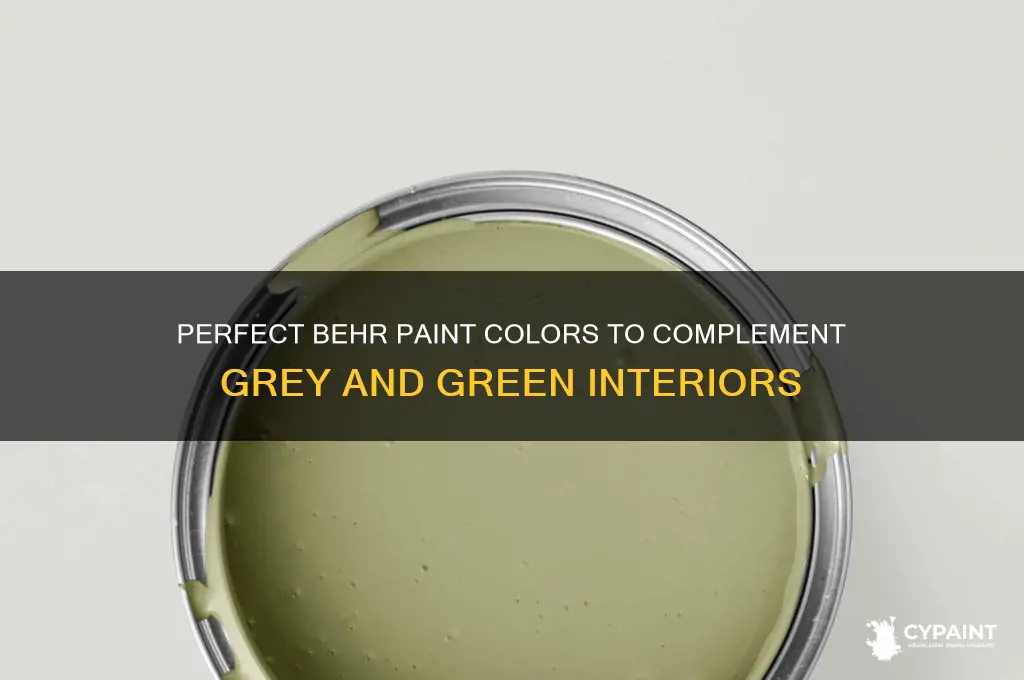 what behr paint goes with grey and green
