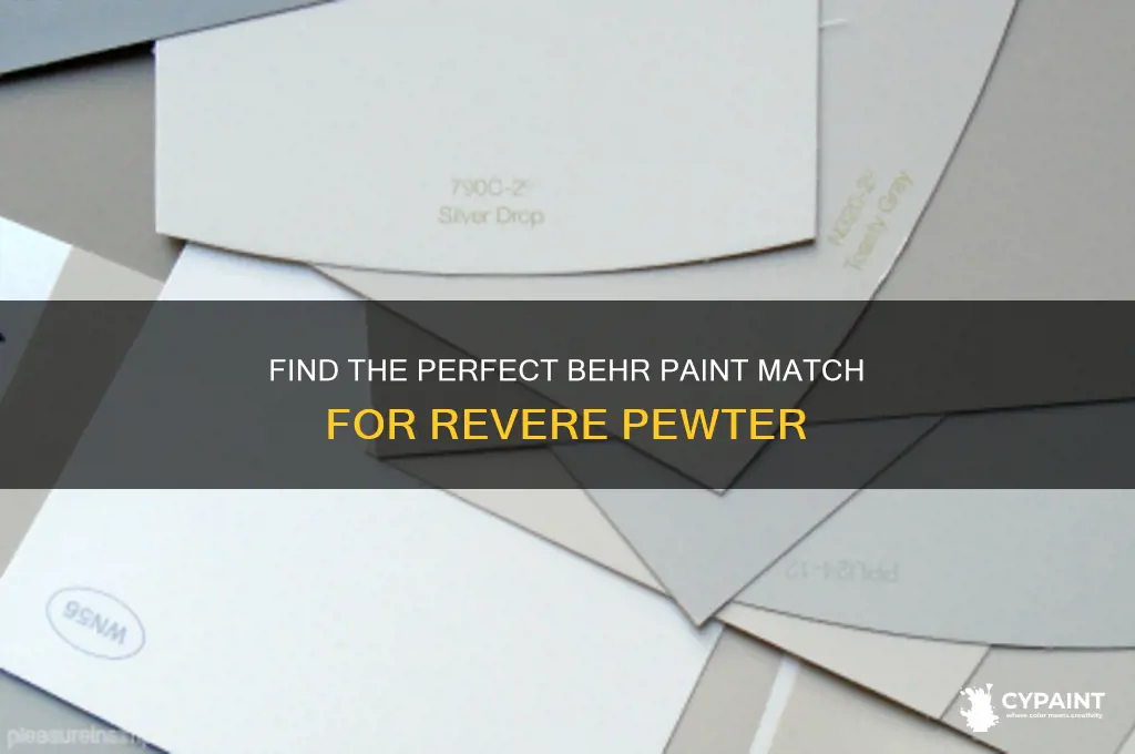 what behr paint is closest to revere pewter