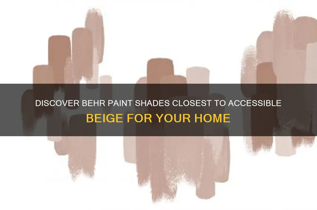 what behr paint is similar to accessible beige