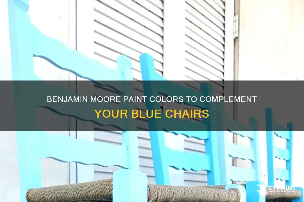 what benjamin moore paint goes with blue chairs