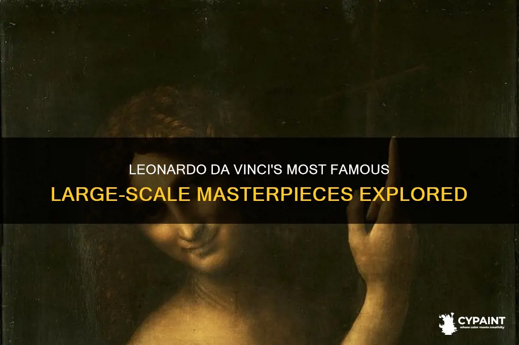 what big paintings did leonardo da vinci paint