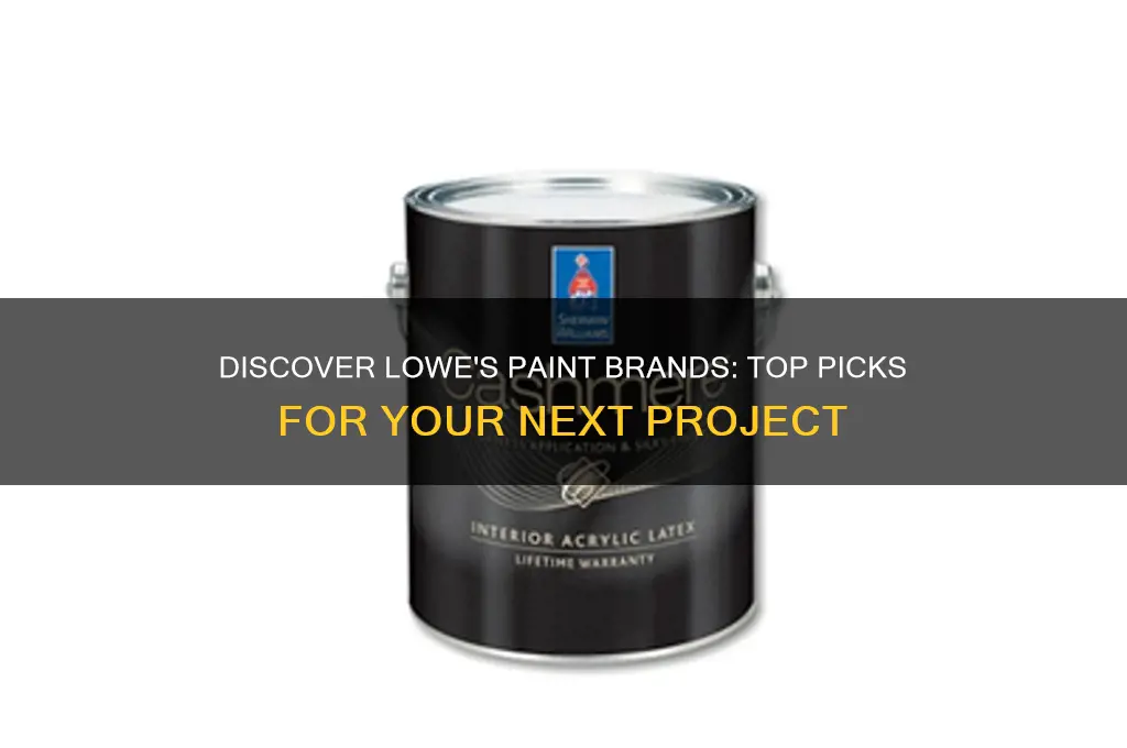what brand of paint does lowe