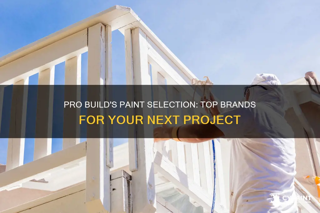 what brands of paint does pro build carry