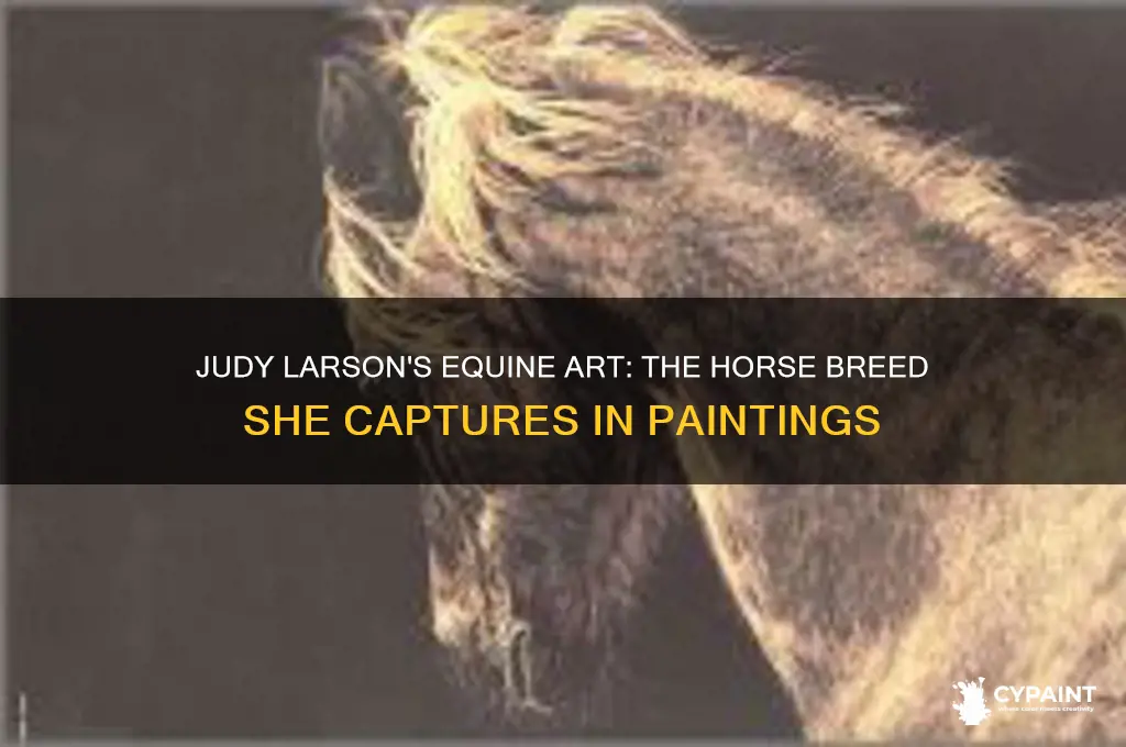 what breed of horse does judy larson paint