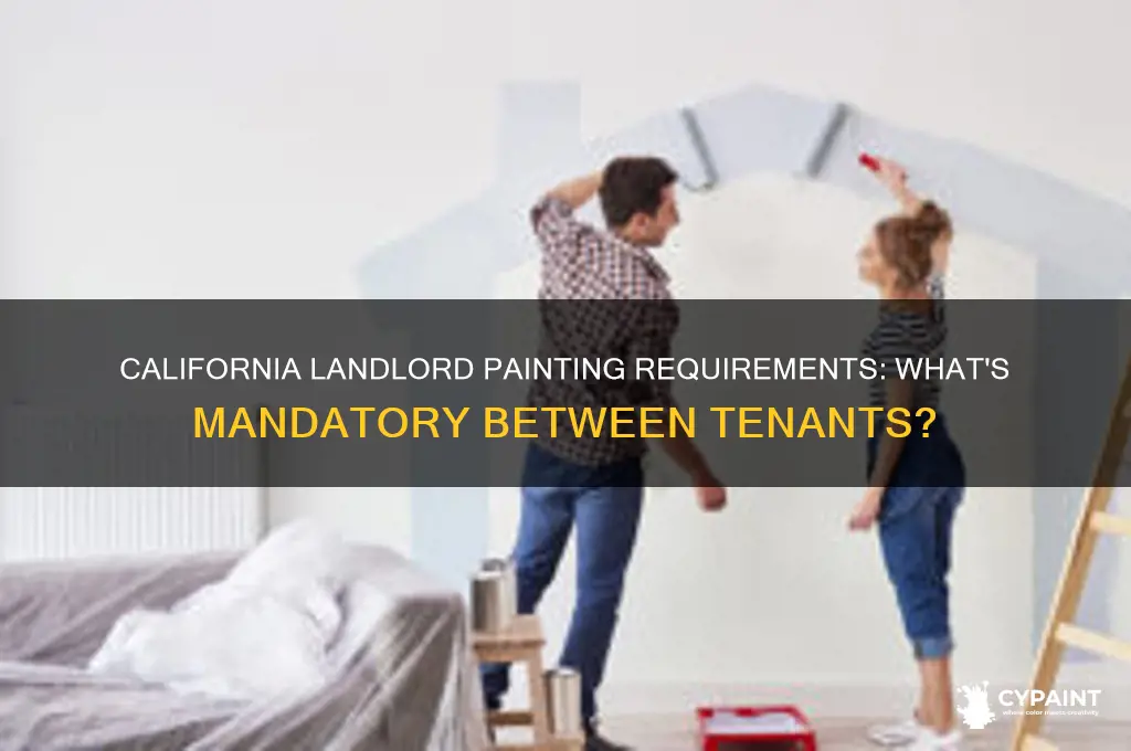 what ca law landlord must paint between tenants