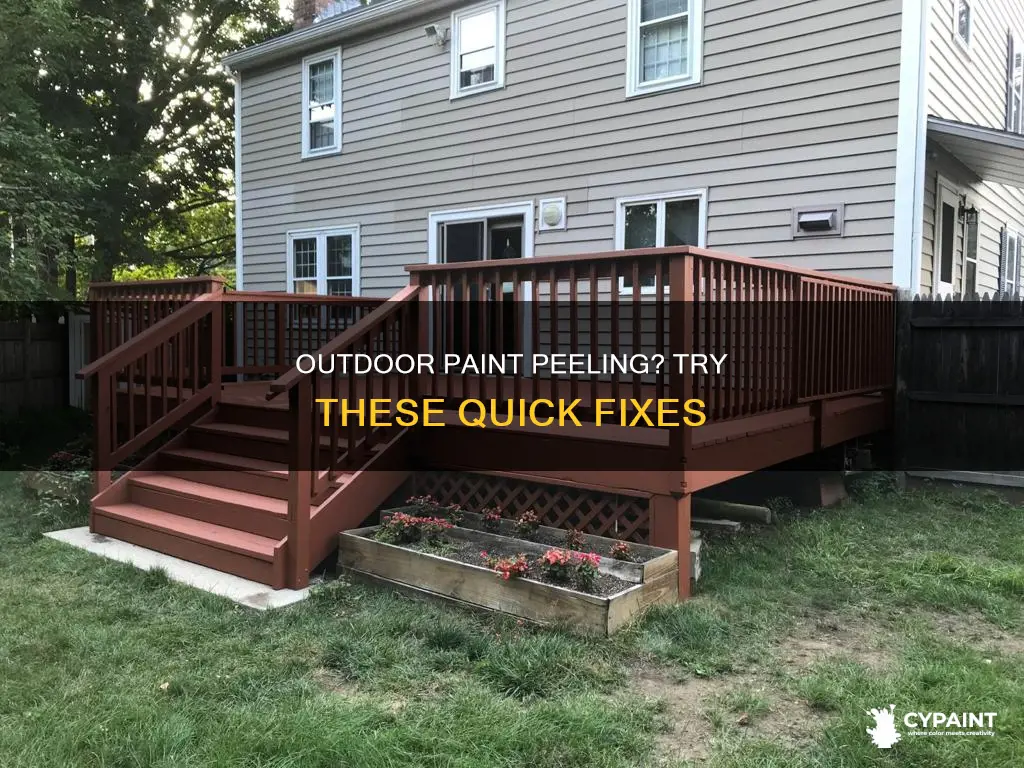 what can be done with peeling paint on outdeck