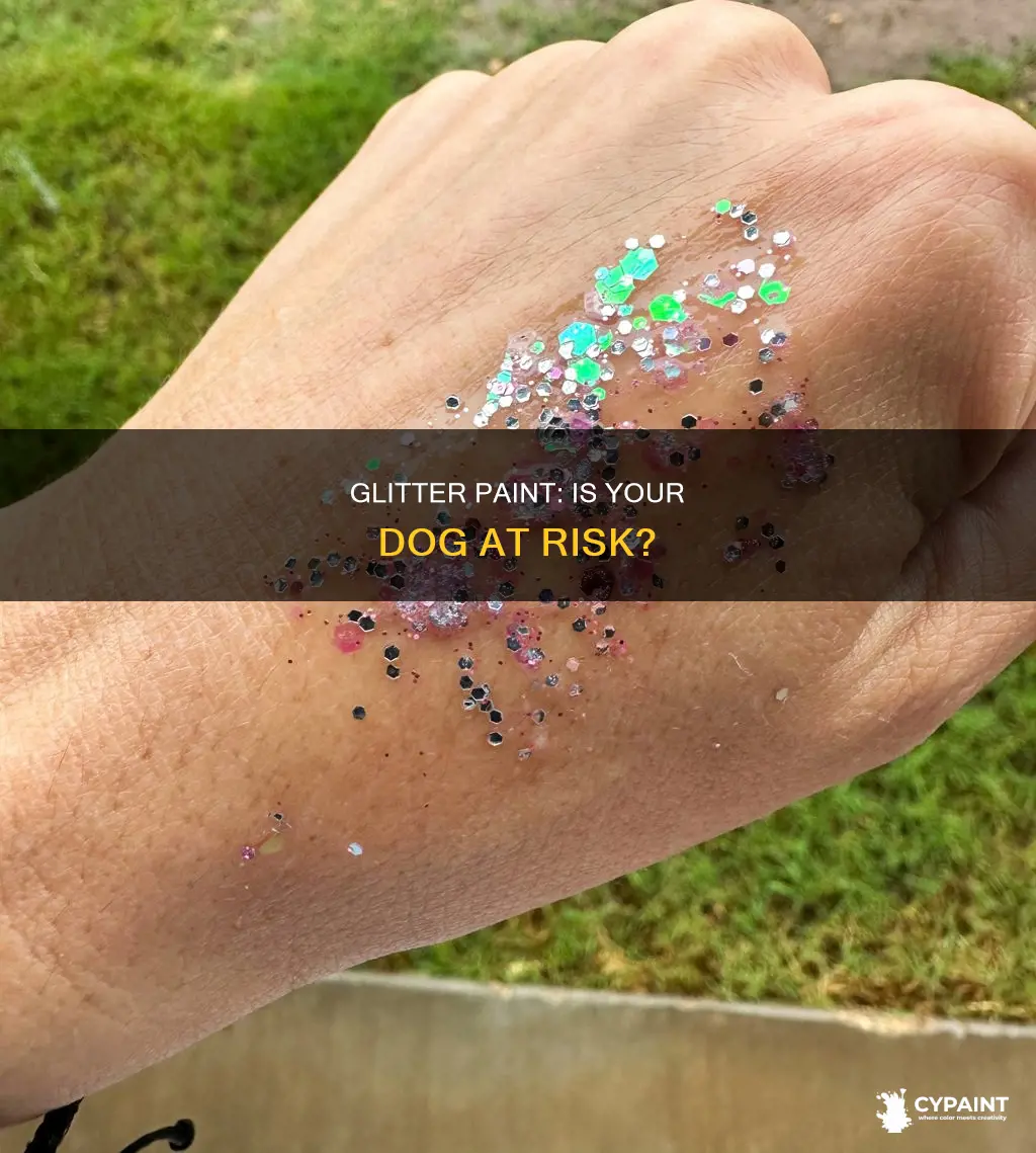what can happen if your dog licks glitter paint