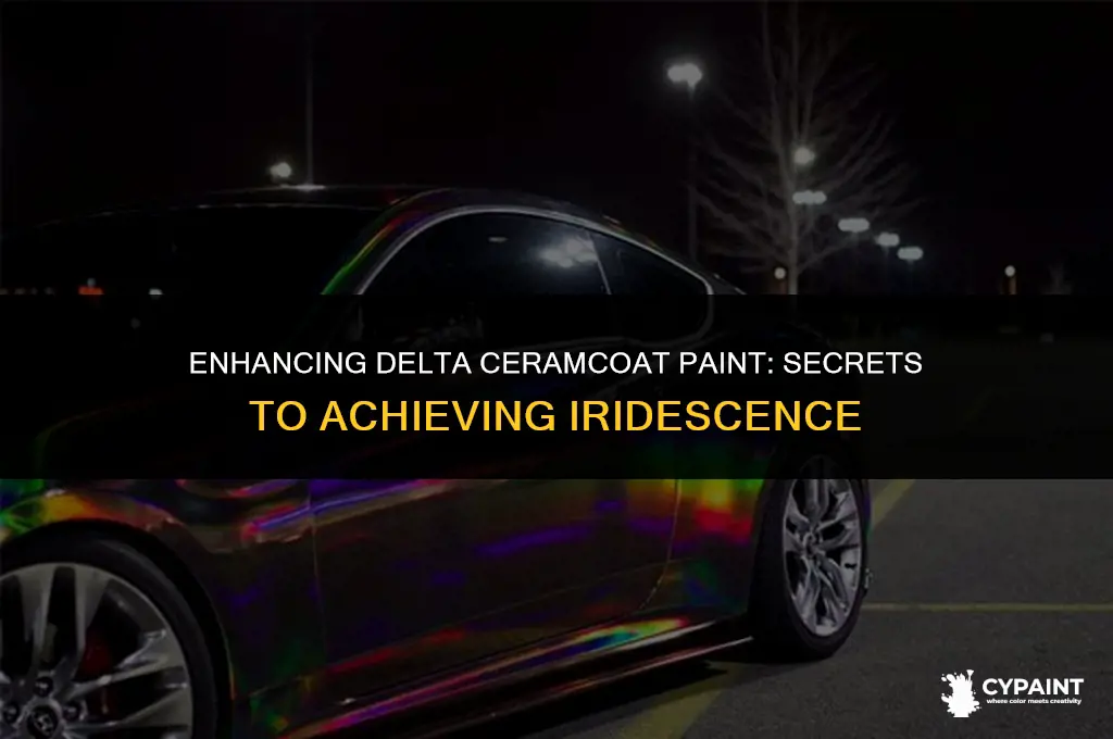 what can i add to delta ceramcoat paint for irridescence