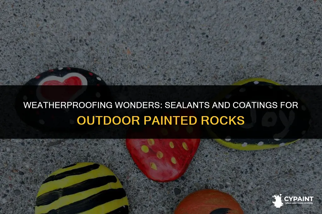 what can i apply to painted rocks that go outside