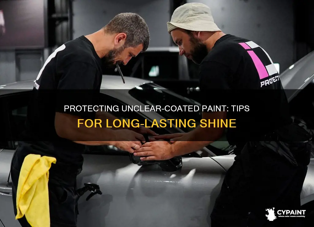 what can i do to protect unclear-coated paint