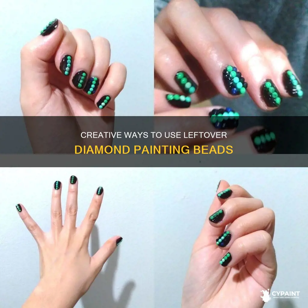 what can i do with leftover diamond painting beads