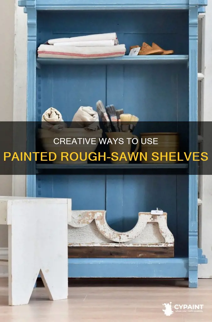 what can i do with painted rough sawn shelf