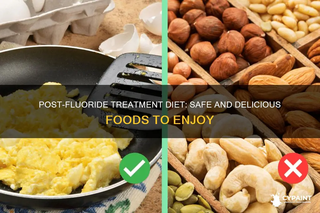 what can i eat after painted on flouride