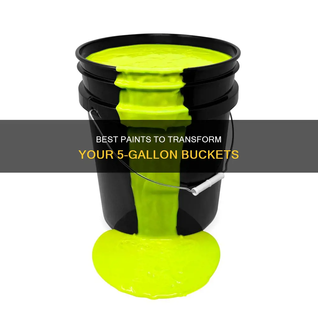 what can i paint a 5 gallon bucket with