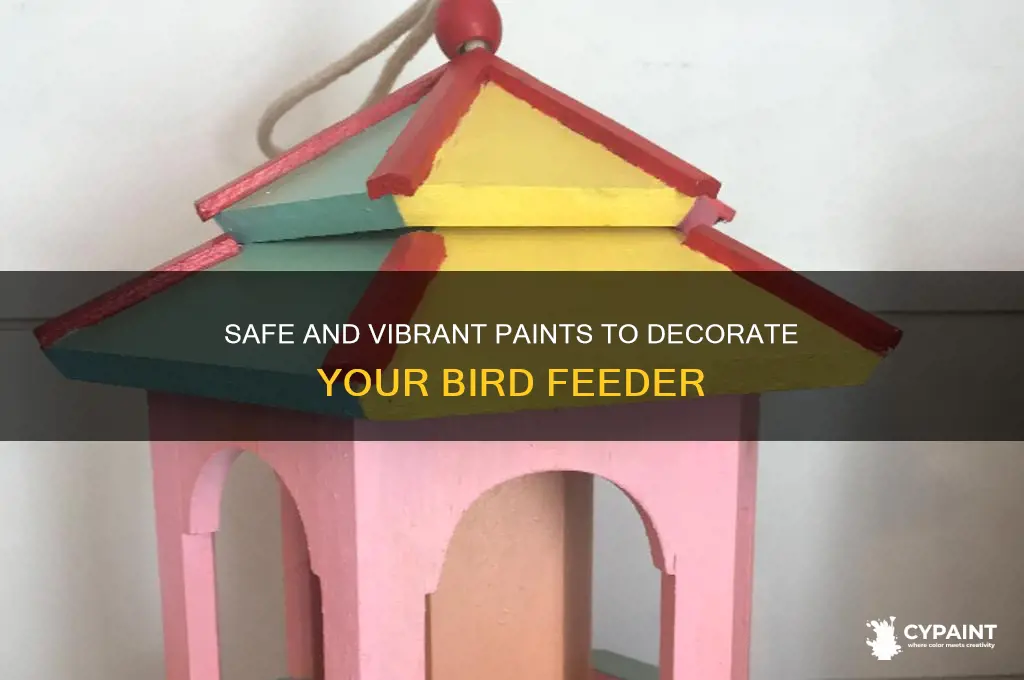 what can i paint a bird feeder with