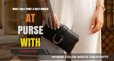 Creative Ideas for Painting a Helpful Dinner Scene on a Purse