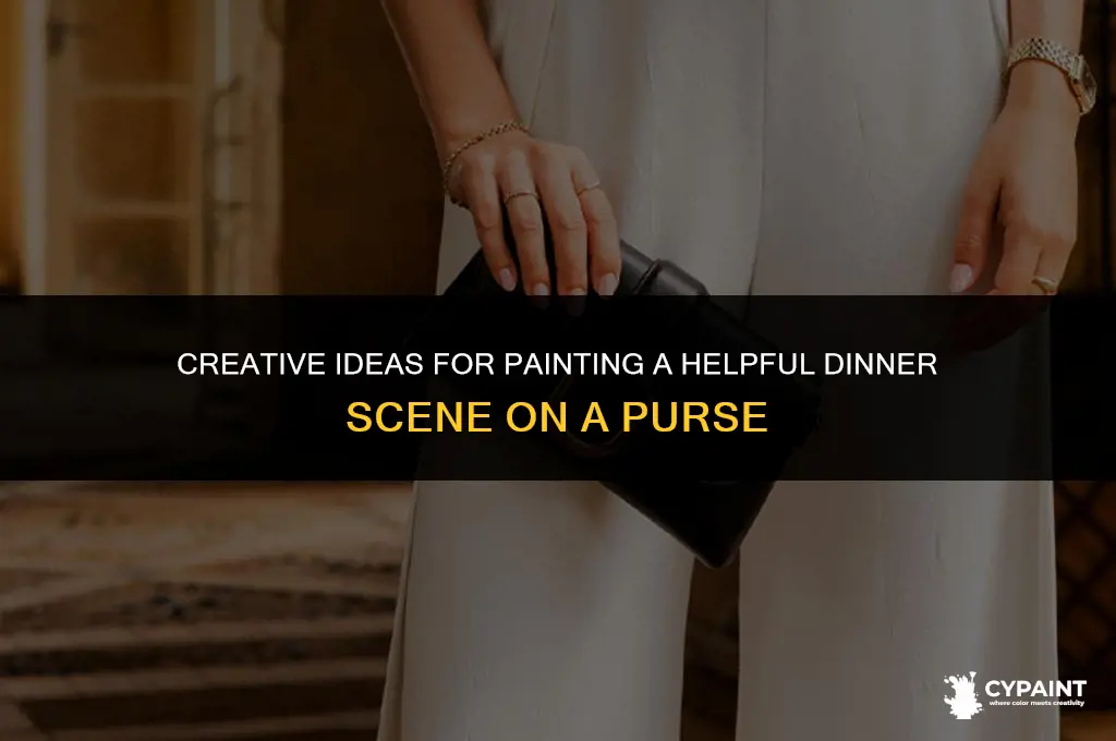 what can i paint a help dinner at purse with