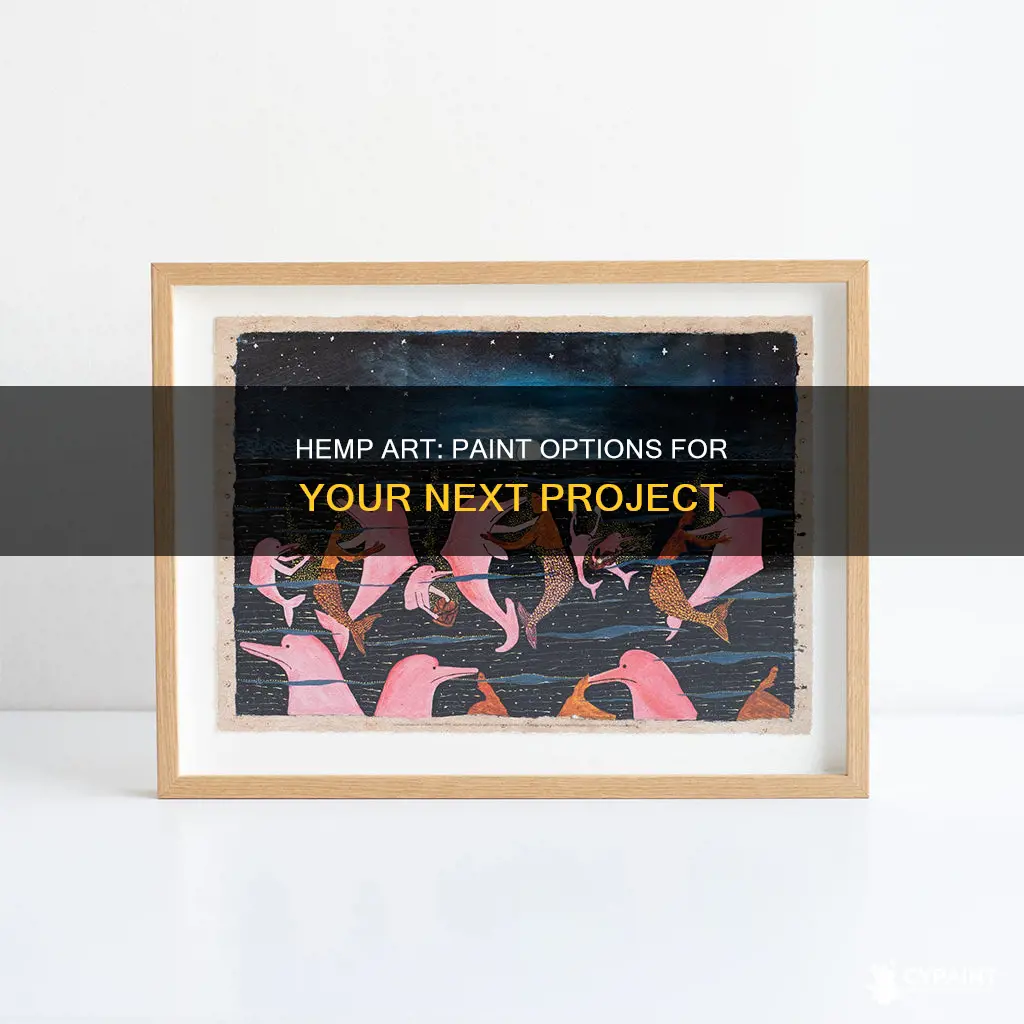 what can i paint a hemp art project with