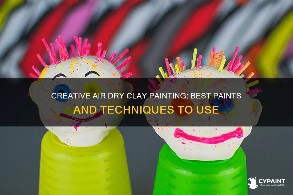 what can i paint air dry clay with
