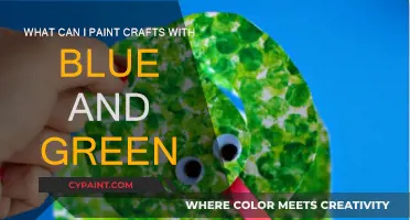 Creative Blue and Green Craft Painting Ideas