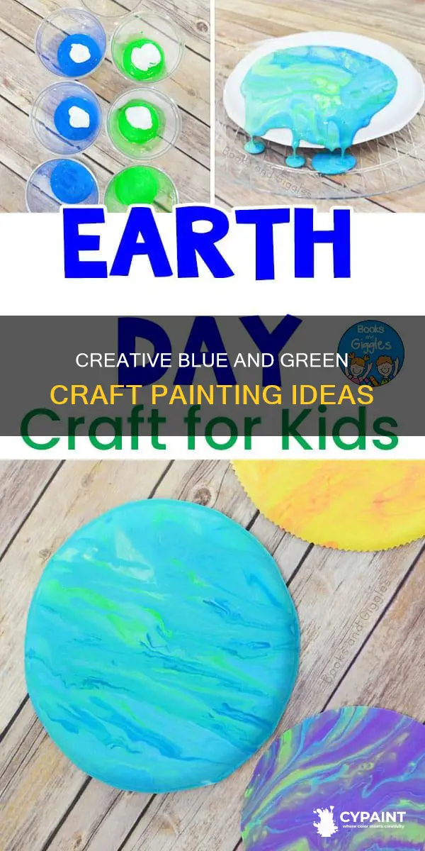 what can i paint crafts with blue and green