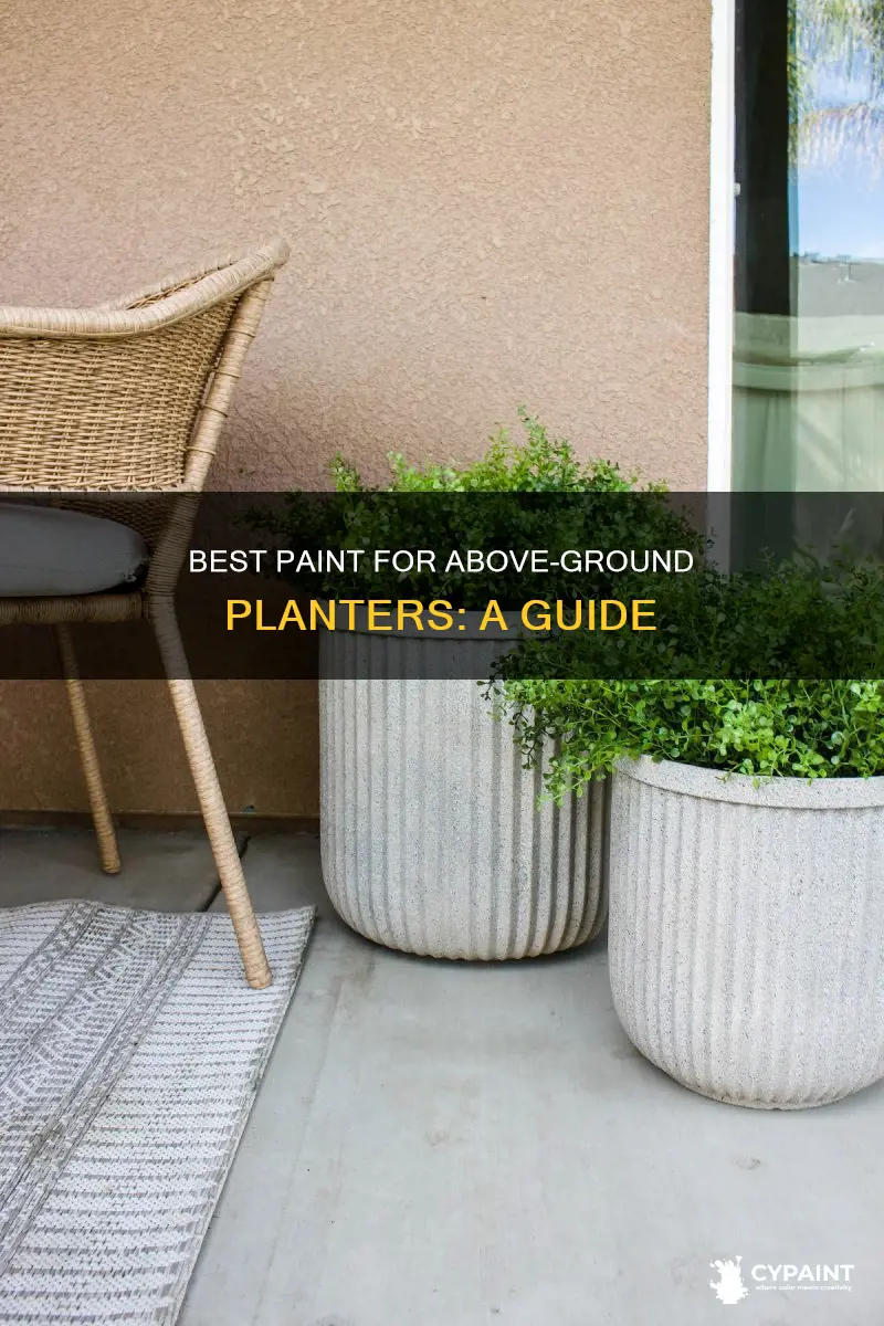 what can i paint my above ground planter with