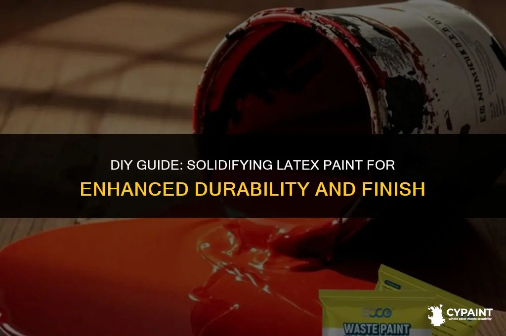 what can i puit in lataxex paint to solidify it