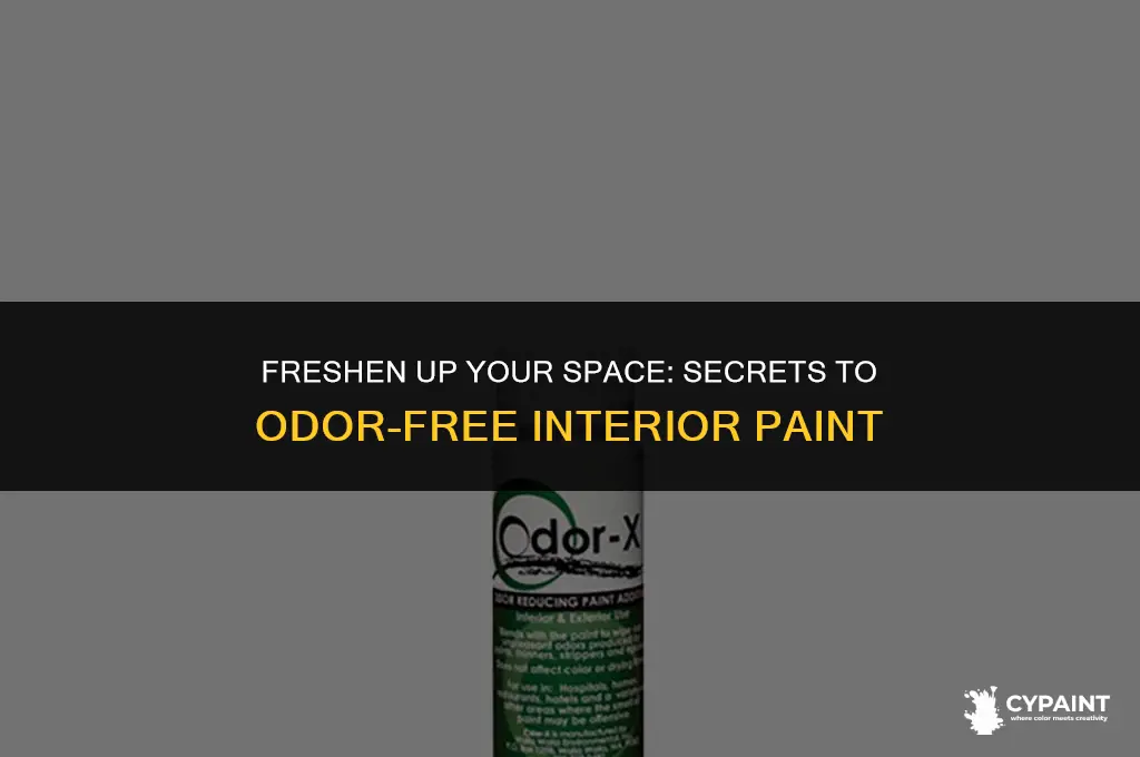 what can you add to interior paint to reduce odor