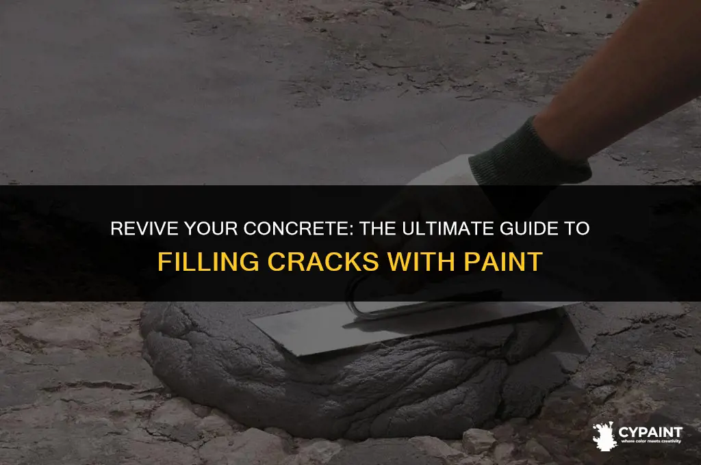 what can you add to paint to fill cracks concrete