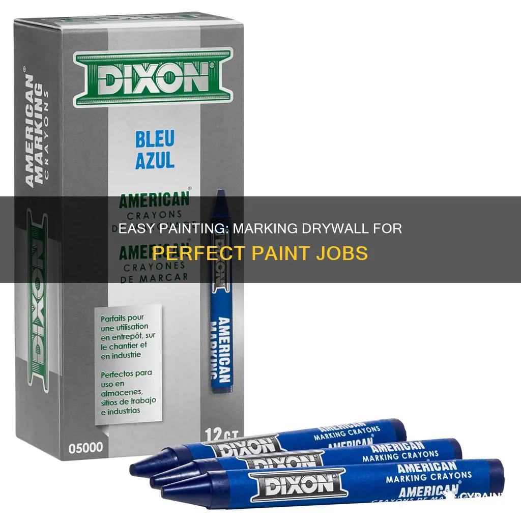 what can you mark drywall with that paints easy