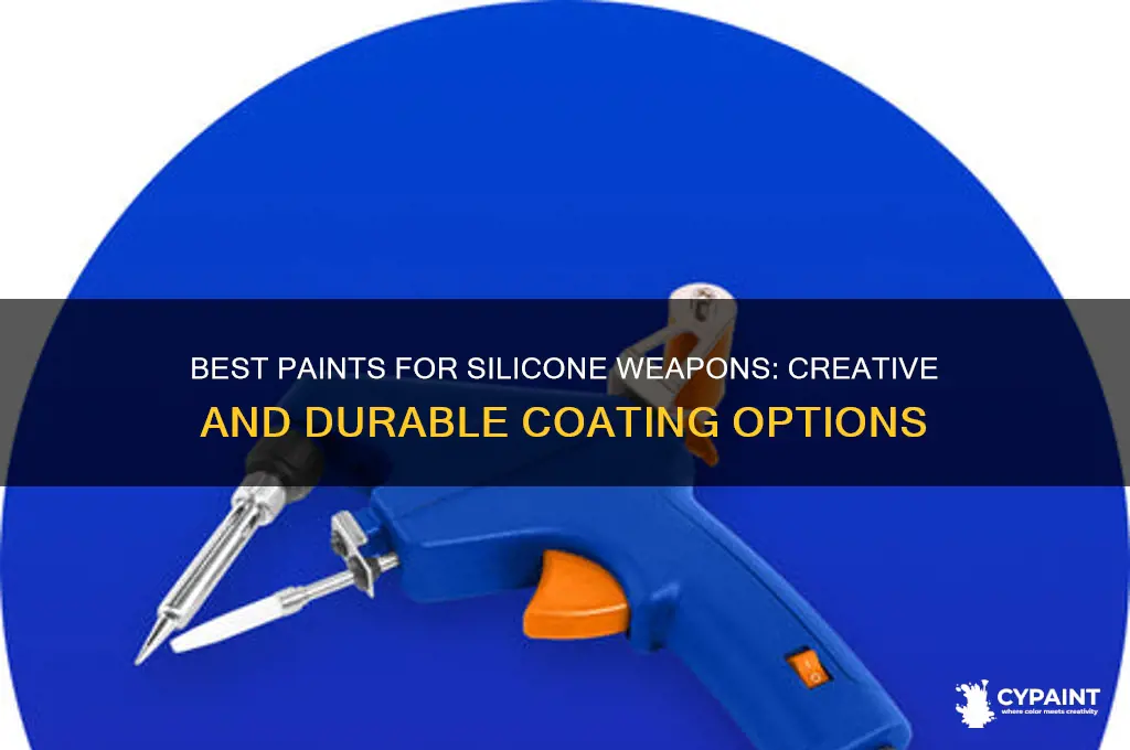 what can you paint a silcone weapon with
