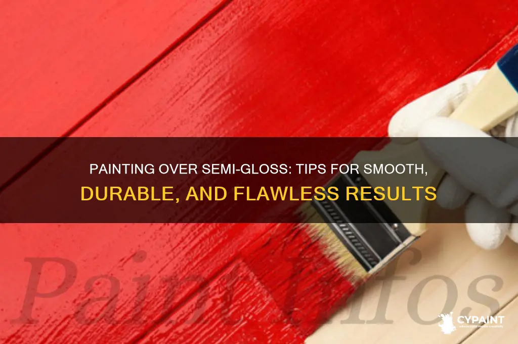 what can you paint over semi gloss paint