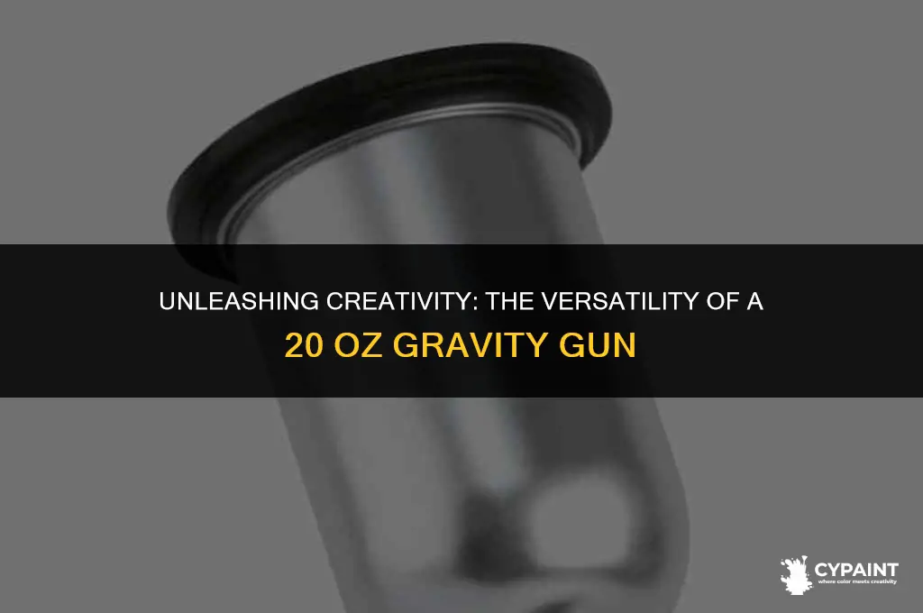what can you paint with a 20 oz gravity gun