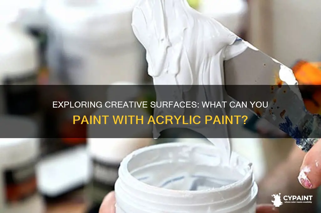 what can you paint with acfylic paint with