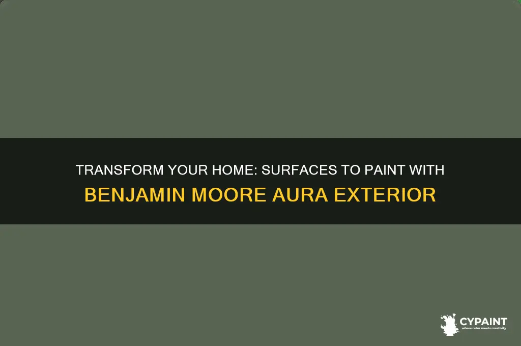 what can you paint with benjamin moore aura exterior paint