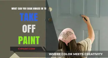 Effective Paint Removal: Soaking Hinges for a Fresh Start