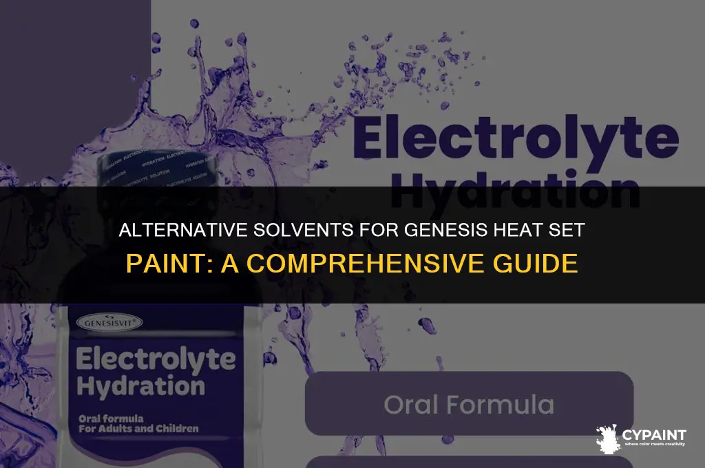 what can you substitutefor thinner with genesis heat set paint