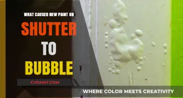 Why New Paint Bubbles on Shutters: Common Causes and Solutions