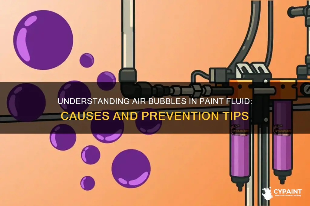 what causes air bubbles in the paint fluid