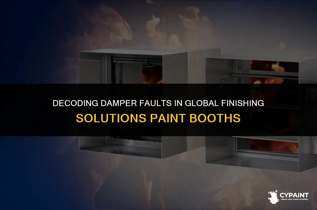 what causes damper fault in global finishing solutions paint booth