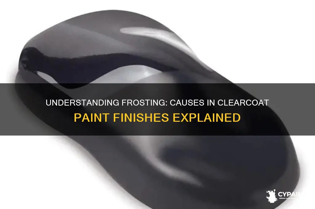what causes frosting in a clearcoat of paint