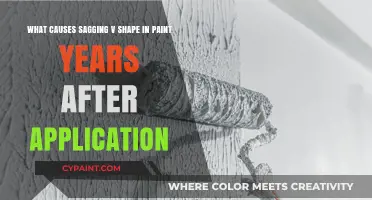Unraveling the Mystery: Why Paint Sags into a V Shape Over Time