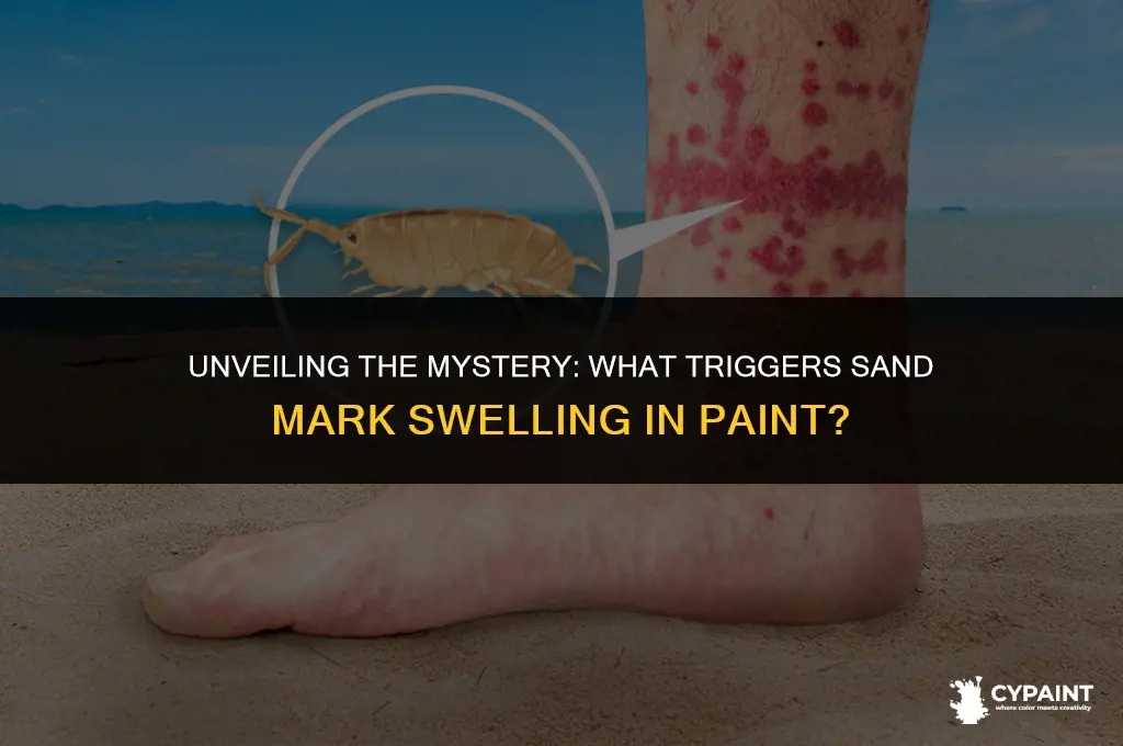 what causes sand mark swelling in a finished paint job