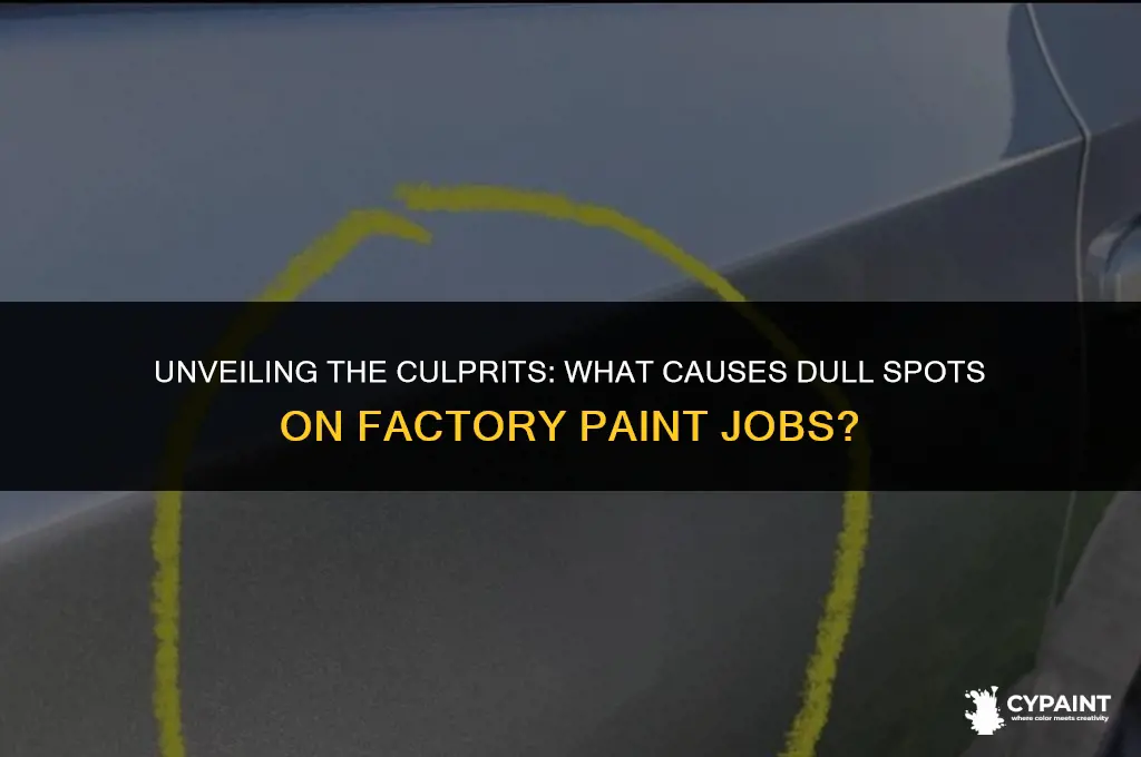 what causes the dull spots on a factory paint job