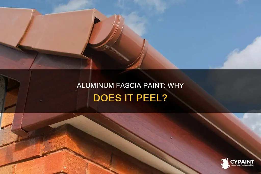 what causes the paint to come off aluminum fascia