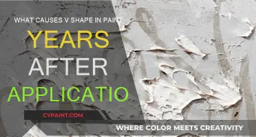 Why Does Paint Form a V Shape Years Later?