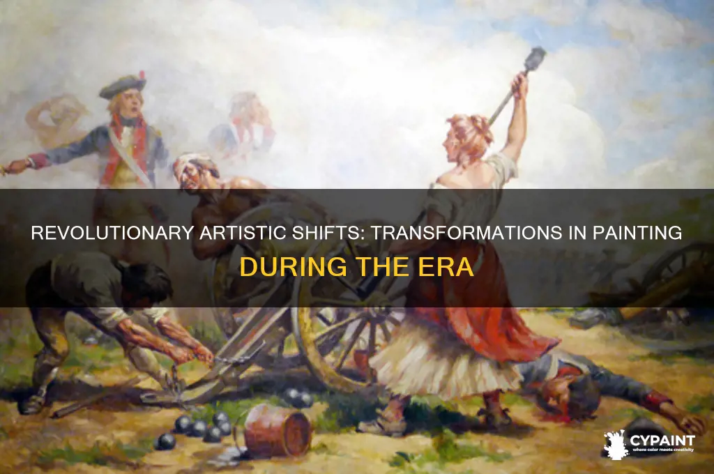 what changes in painting occurred during this time