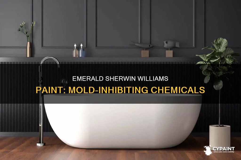 what chemical in emerald sherwin williams paint inhibits mold