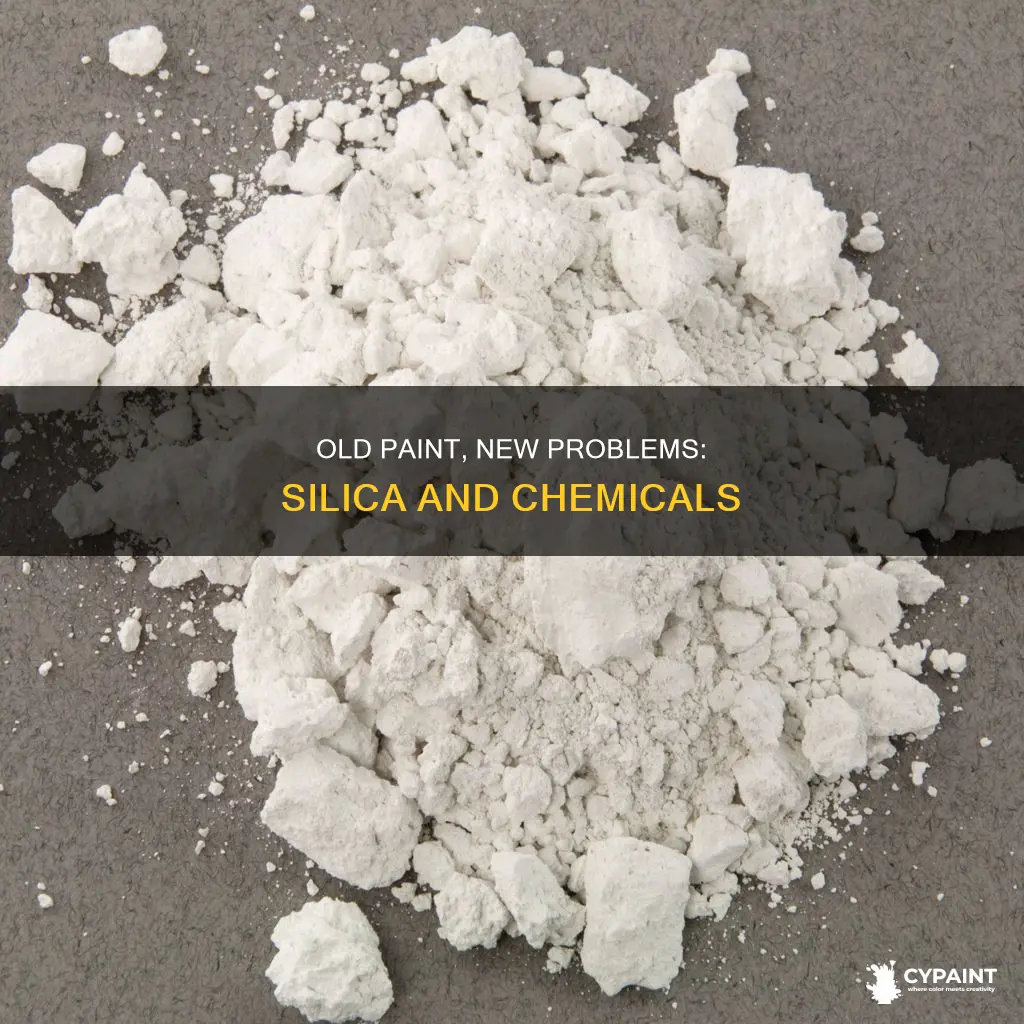 what chemicals can be found in older paints silica
